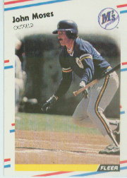 1988 Fleer Baseball Cards      381     John Moses